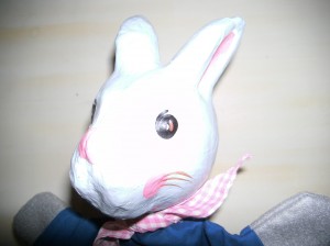 Handpuppe Hase, Kopf