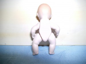 Porzellan-Baby, Rückseite