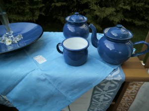 Emaille blau