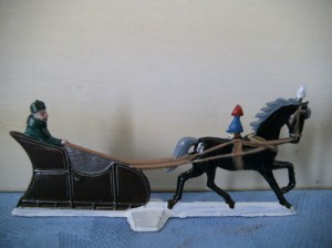 Pferdeschlitten, Zinn, Gegenseite