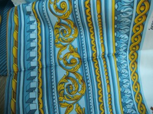 Lelièvre Dekorations-Stoff "Berry", blau, Detail