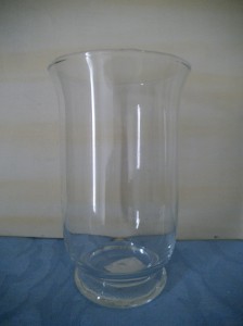 Vase Glas, Tulpenform, Detail