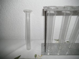 Ersatzglas zu Vase Eisengestell 4 Reagenz
