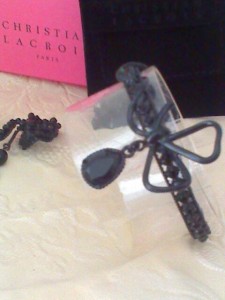 Christian Lacroix Bazar, Schmuck-Set mitternachtsblau, Armreif