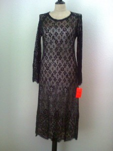 Christian Lacroix Bazar, Kleid Spitze schwarz, Ansicht