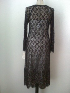 Christian Lacroix Bazar, Kleid Spitze schwarz, Rücken