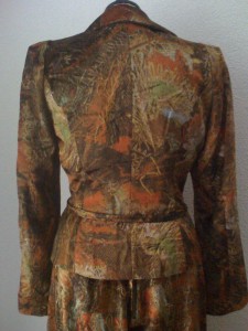 Christian Lacroix Bazar, Hosen-Ensemble, Samt multicolor, Rückseite