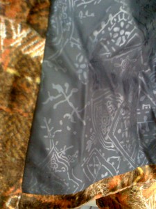 Christian Lacroix Bazar, Hosen-Ensemble, Samt multicolor, Detail Futter