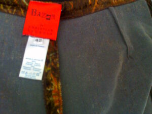 Christian Lacroix Bazar, Hosen-Ensemble, Samt multicolor, Hose innen