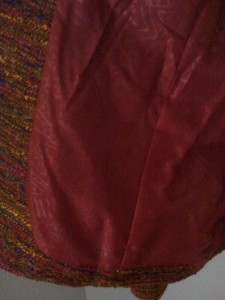 Christian Lacroix Bazar, Jacke Bouclé multicolor, Detail Futter