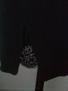 Christian Lacroix Bazar, Ensemble Jacke mit Jupe, Detail Spitze