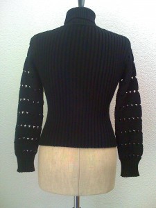 Christian Lacroix Bazar, Strickjacke schwarz, Rücken