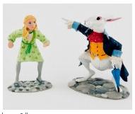 Alice with the white Rabbit
