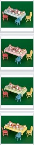 Tea Party Table, available colours