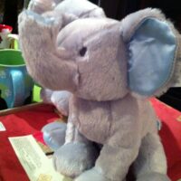 Plüsch-Elefant, grau hellblau