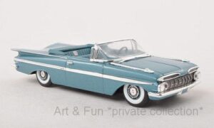 Chevrolet Impala Convertible metallic blau 1959 1zu43 Vitesse