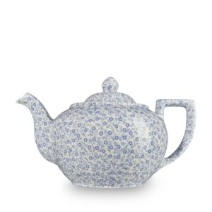 Burleigh blue felicity tea pot large 7 cups 800ml side