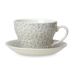 Burleigh dove grey felicity breakfast cup and saucer