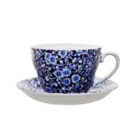 Burleigh blue_calico_breakfast_cup and saucer