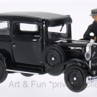 Fiat Balilla 508, Villa Torlonia , schwarz, mit Figur, 1932 1zu43