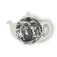 Burleigh Black_Regal_Peacock_Mini_Teapot_Tray_Gift_Boxed