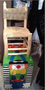 Tessiner Stuhl für Kinder ungebeizt