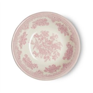 Burleigh pink-asiatic-pheasants-pudding-soup-bowl-20cm von oben
