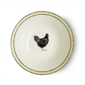 Burleigh highgrove_hens_fat_hen_cereal_bowl von oben
