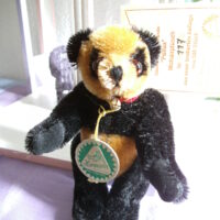 Miniatur Panda "Pollux", braun schwarz, Nr. 117