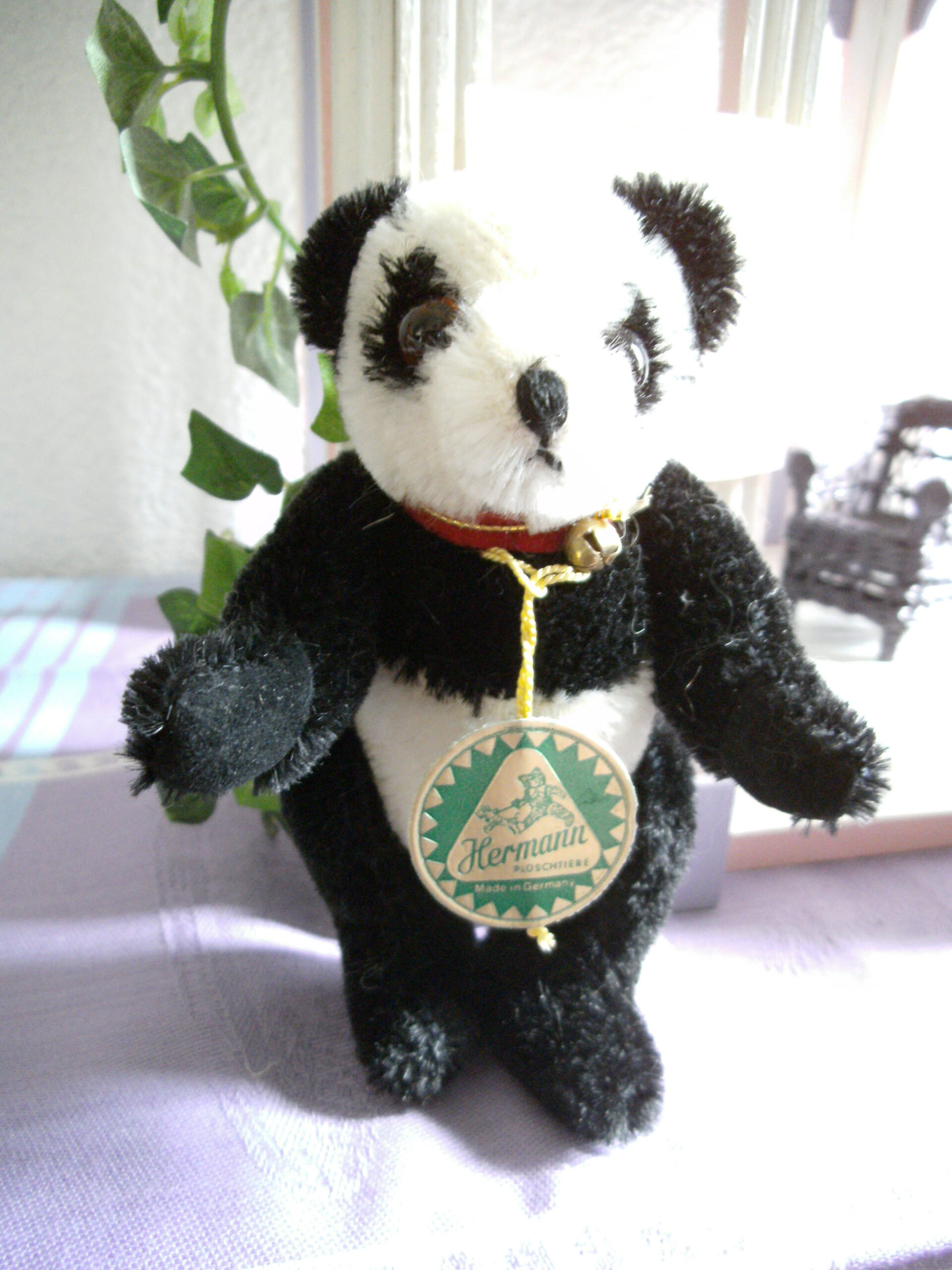 Miniatur Panda "Pillux", schwarz weiss