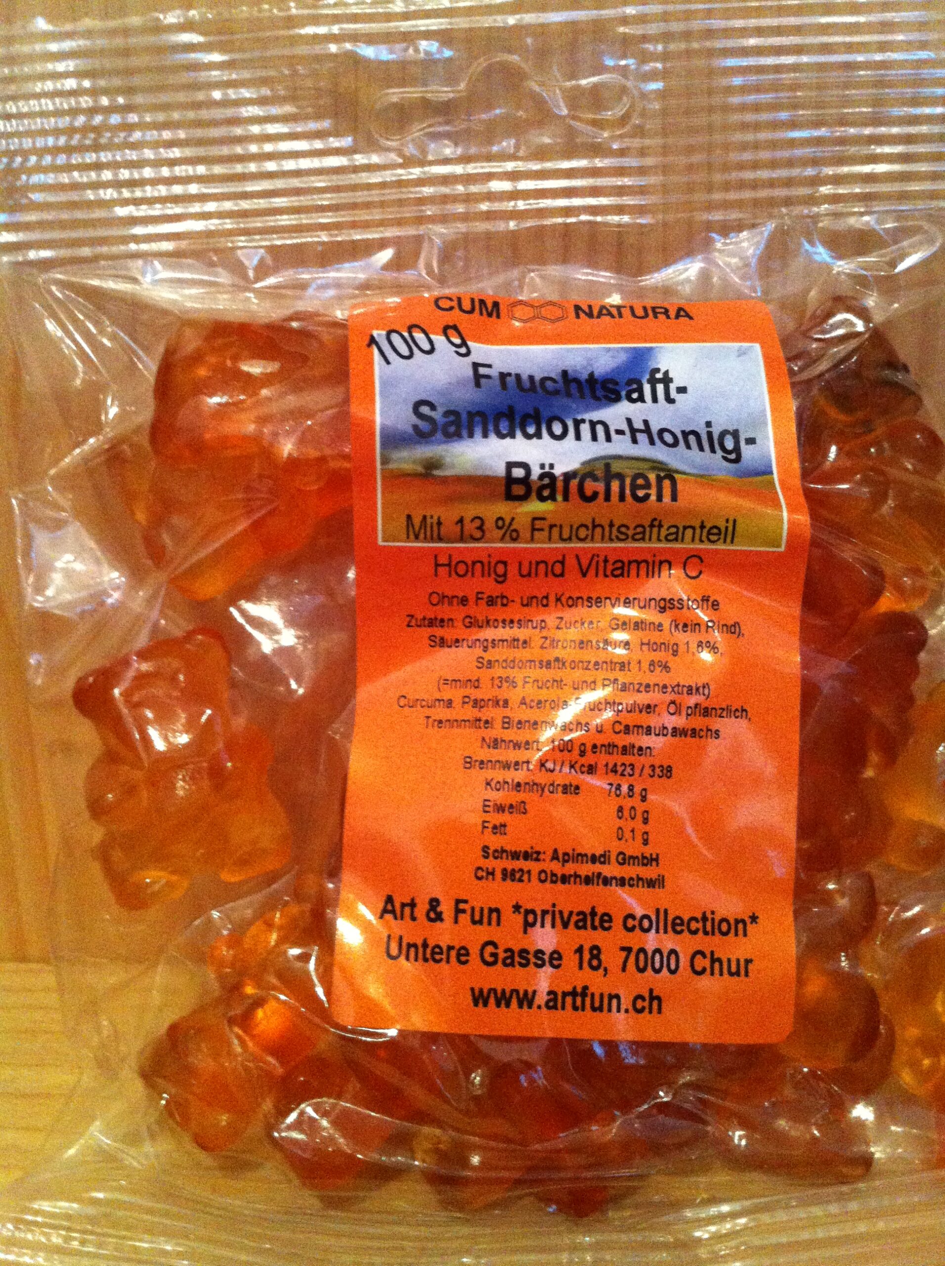 Gummibärchen Sanddorn Honig, 100g
