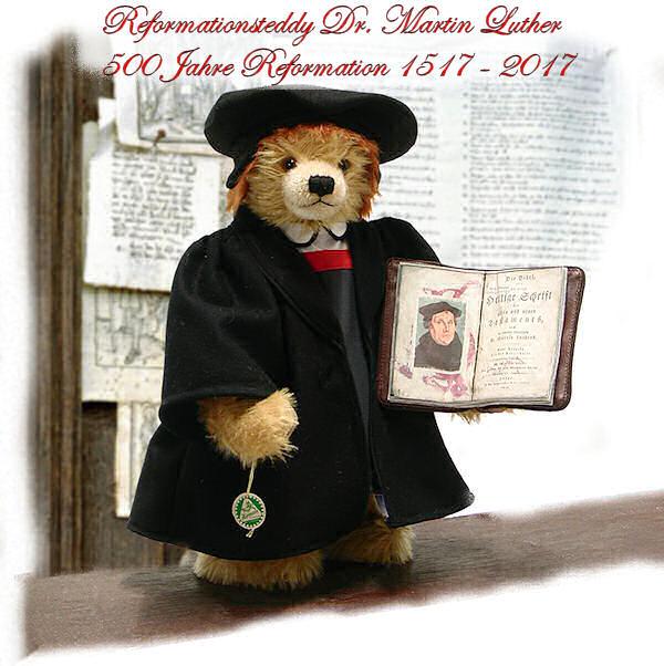 Reformationsteddy Dr. Martin Luther 500 Jahre Reformation 1517 - 2017