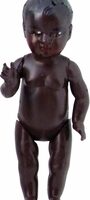 Petitcolin Puppe Badepuppe 6 cm schwarz