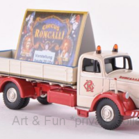 Mercedes L 6600 Circus Roncalli Pritsche mit Werbetafel 1zu87 Bub