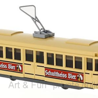 Strassenbahn Triebwagen Schultheiss Bier 1zu76