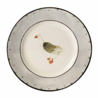 Burleigh Highgrove Geese plate grey