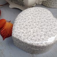 Burleigh Dove Grey Felicity heart trinket box