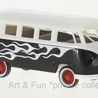 VW T1b Kombi dunkelblau Dekor Flames 1zu87 Brekina