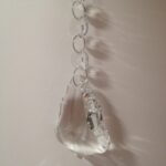 Glas Anhänger lang, facettiert